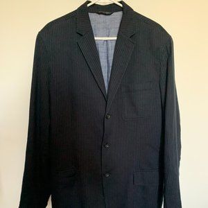 Banana Republic Navy Blue Pinstripe Blazer Size 46L